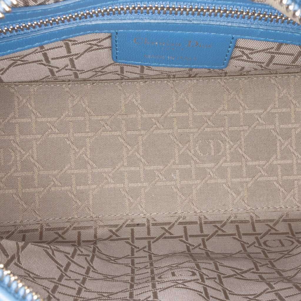 Dior Medium Lambskin Cannage Lady Dior - 4