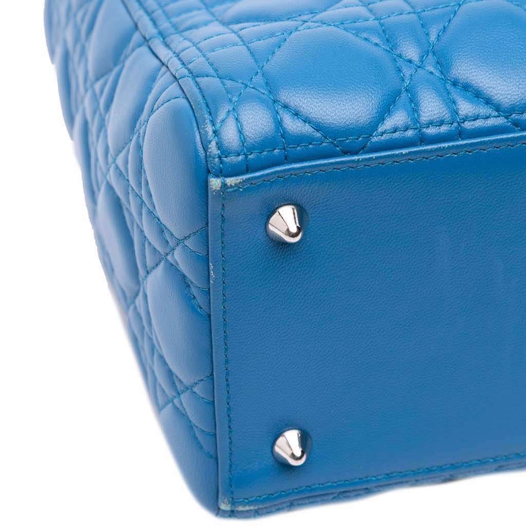 Dior Medium Lambskin Cannage Lady Dior - Image 10