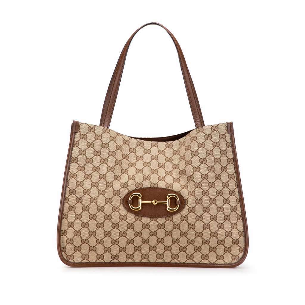 Gucci Medium GG Canvas Horsebit 1955 Tote