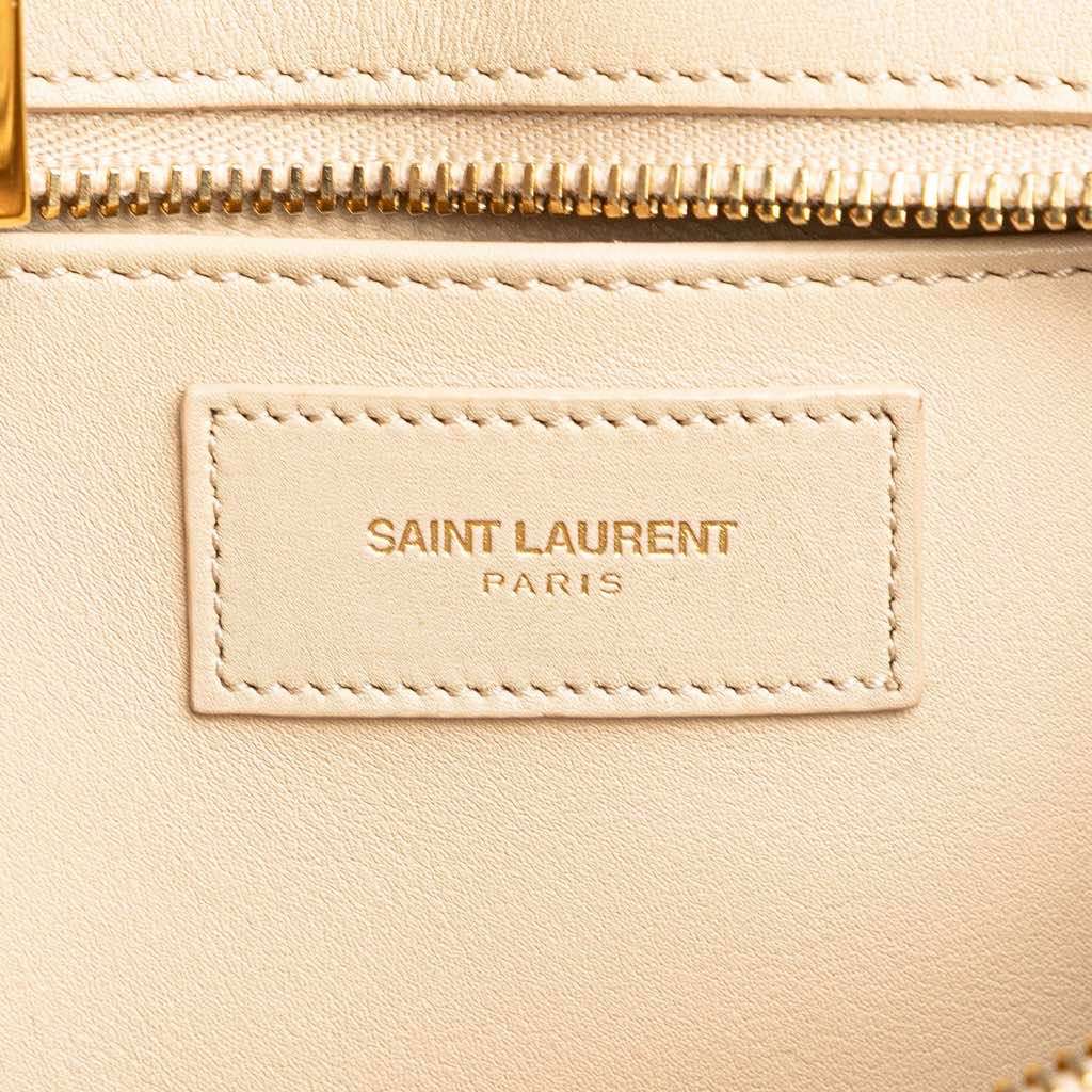 Saint Laurent Small Leather Classic Y Cabas Satchel - 5