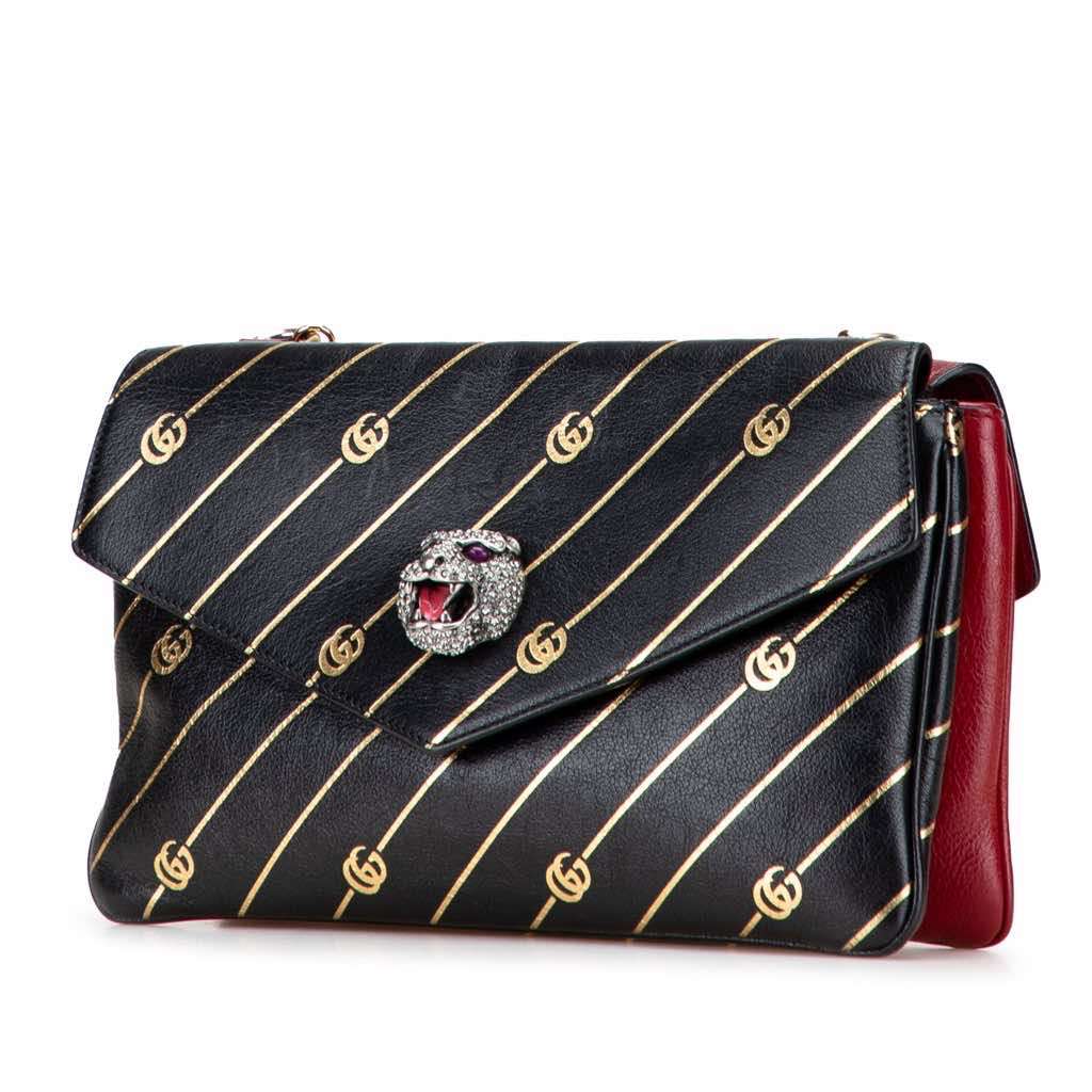 Gucci Medium Leather Double Thiara Satchel - Back view