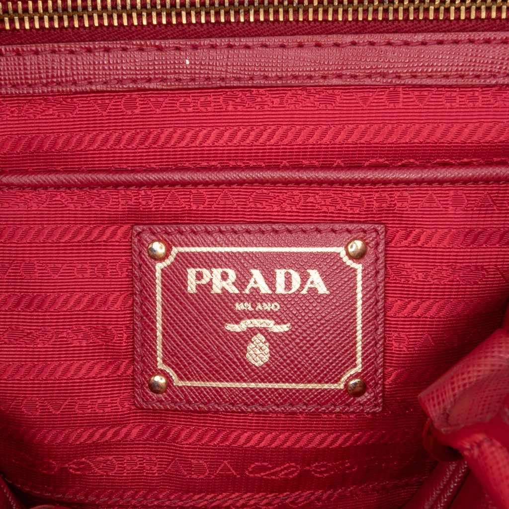 Prada Saffiano Lux Convertible Bowler Bag - Side view