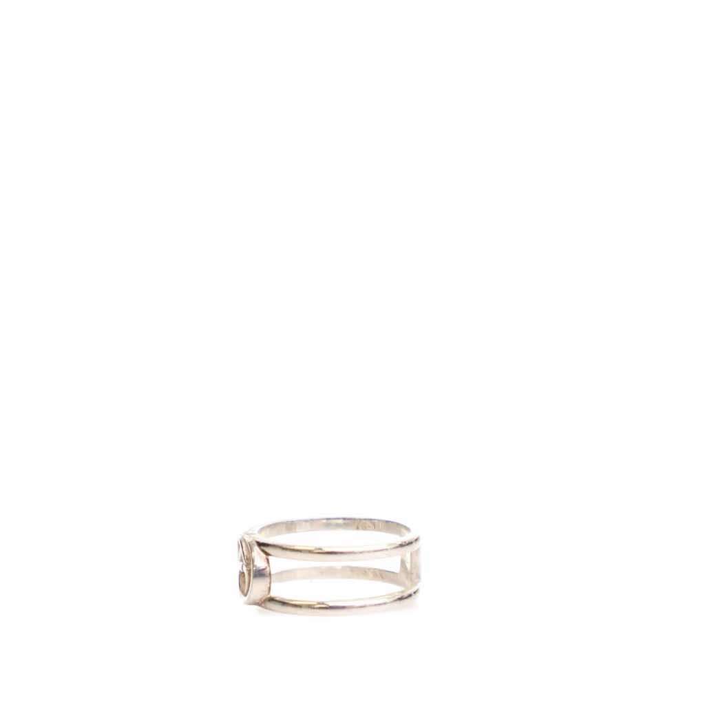 Gucci Sterling Silver Interlocking G Ring - Back view