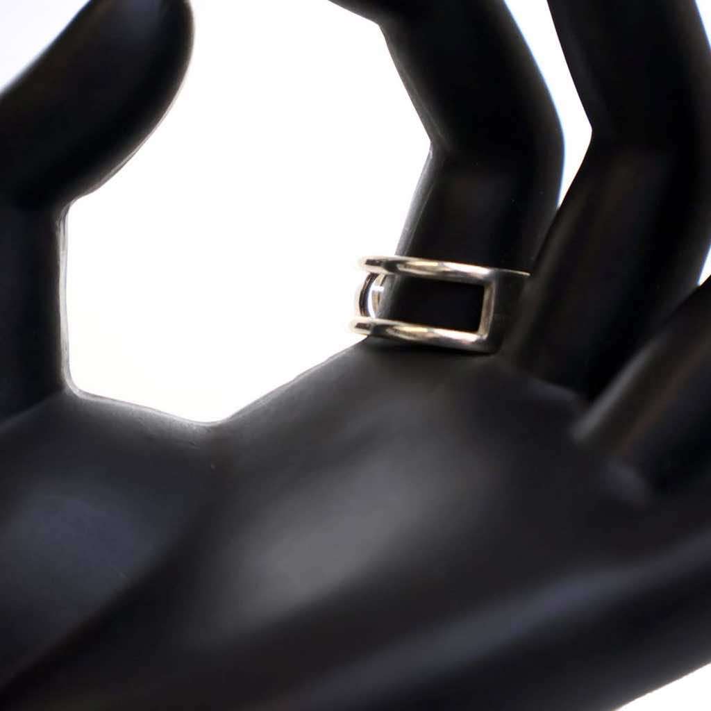 Gucci Sterling Silver Interlocking G Ring - Image 6