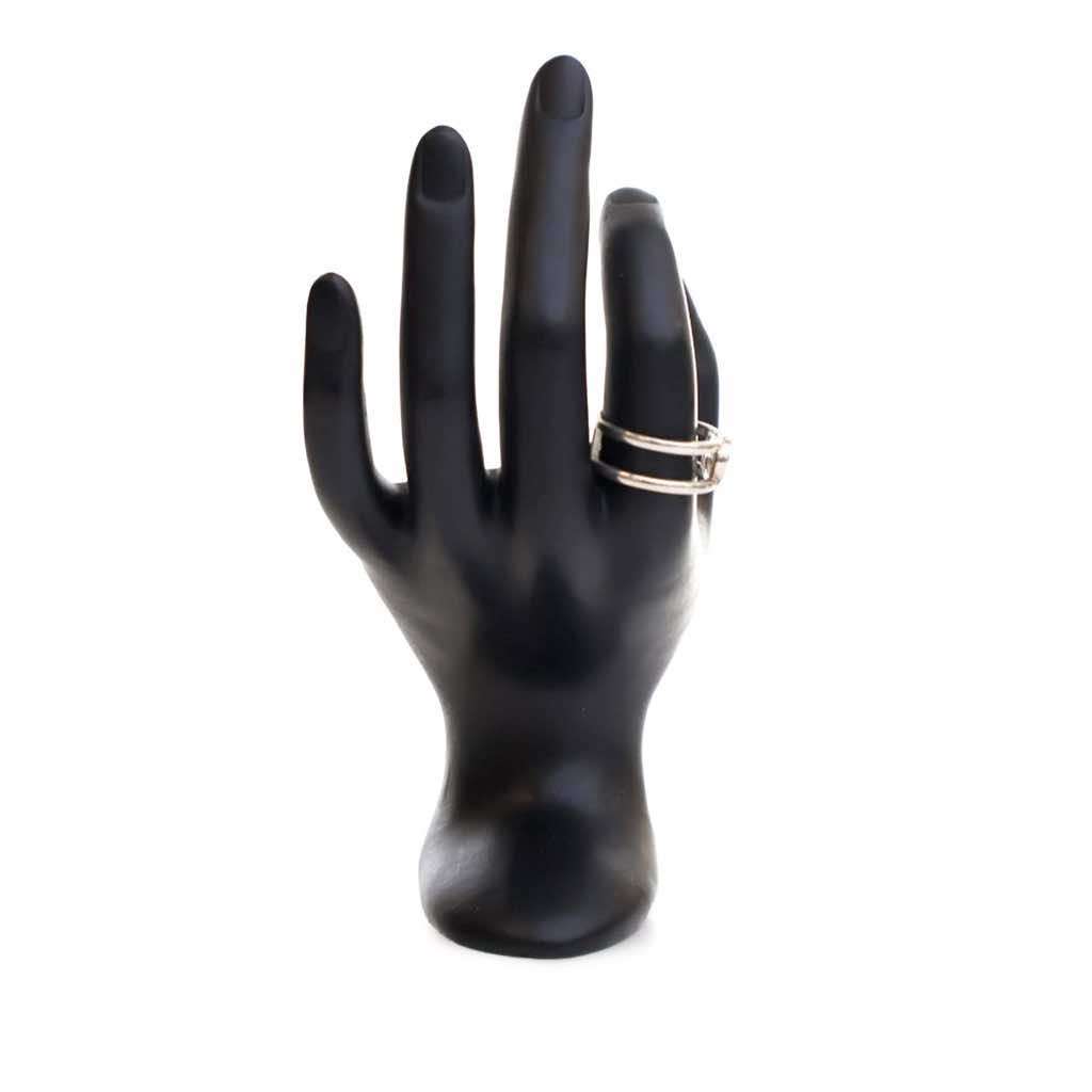 Gucci Sterling Silver Interlocking G Ring - Detail 2