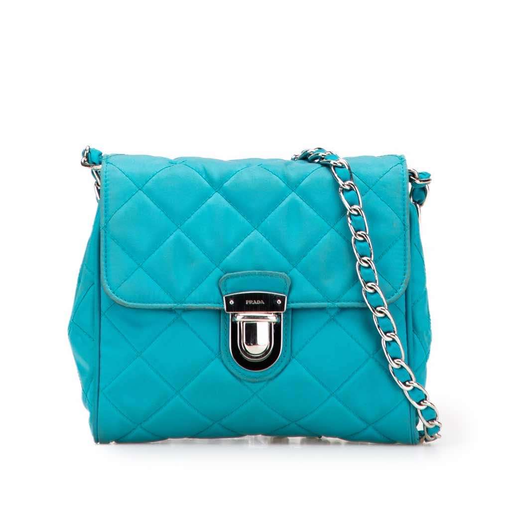 Prada Impuntu Tessuto Chain Crossbody