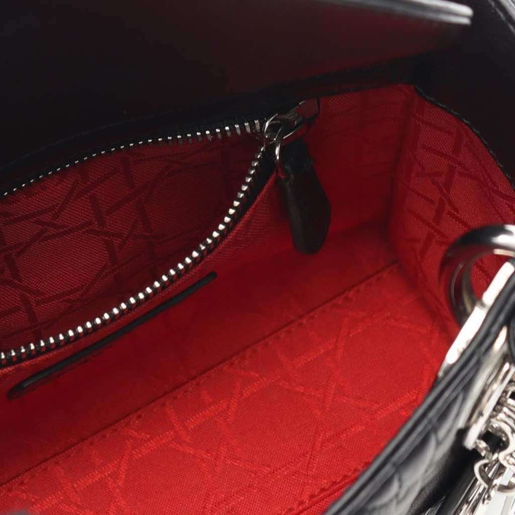 Dior Mini Lambskin Cannage Lady Dior - 3