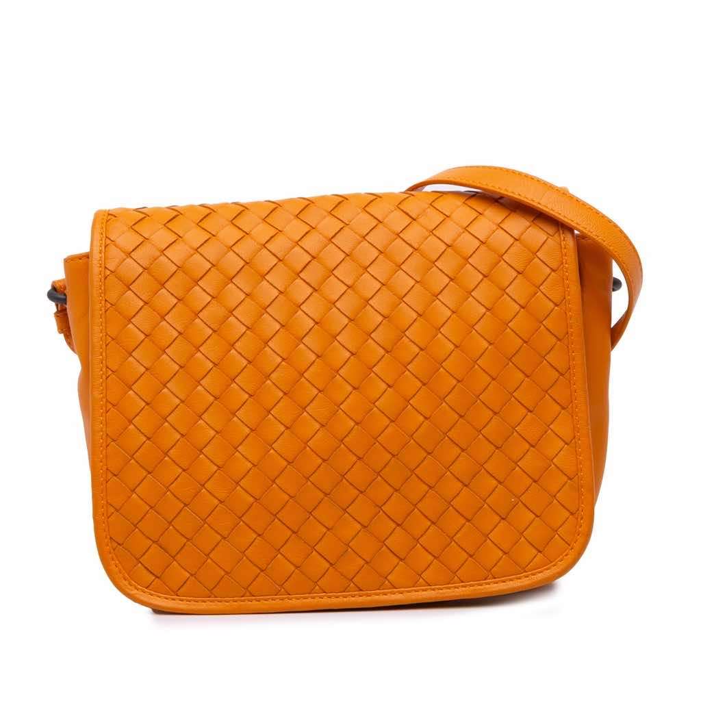 Bottega Veneta Nappa Intrecciato Flap Crossbody