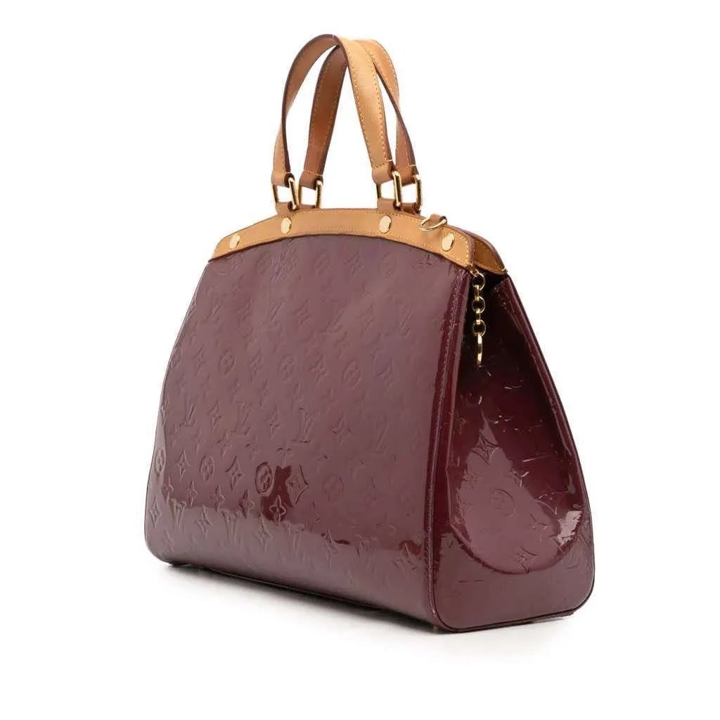 Louis Vuitton Monogram Vernis Brea GM Red Leather Good - Back View