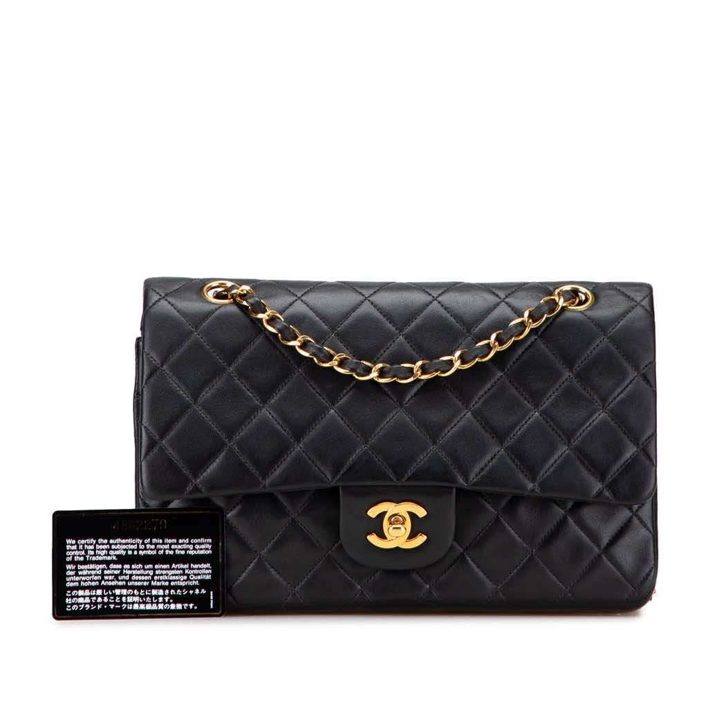 Chanel Medium Classic Lambskin Double Flap - Image 13