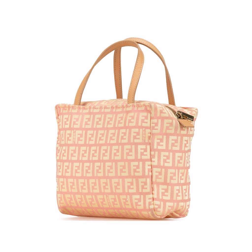 Fendi Mini Zucchino Canvas Handbag - 2