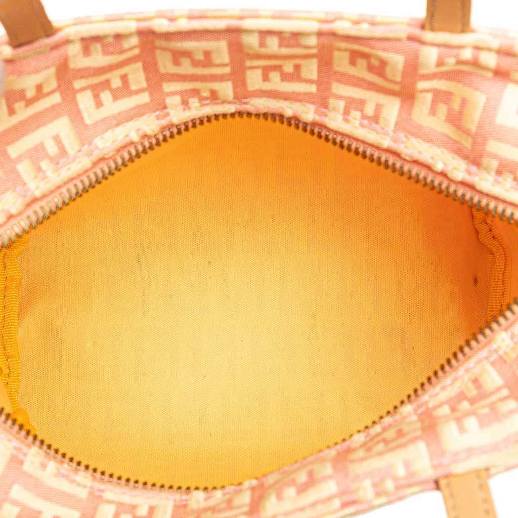 Fendi Mini Zucchino Canvas Handbag - 4