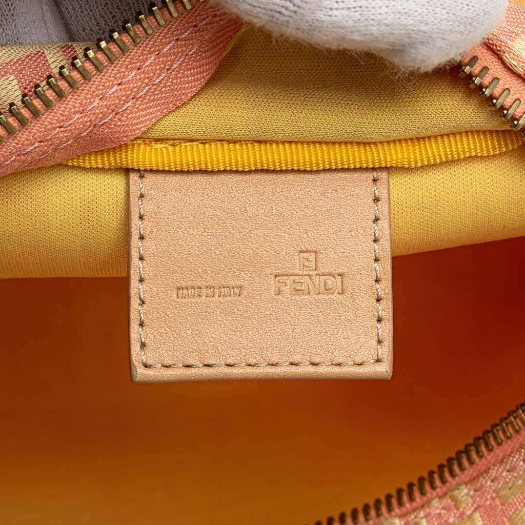 Fendi Mini Zucchino Canvas Handbag - 5