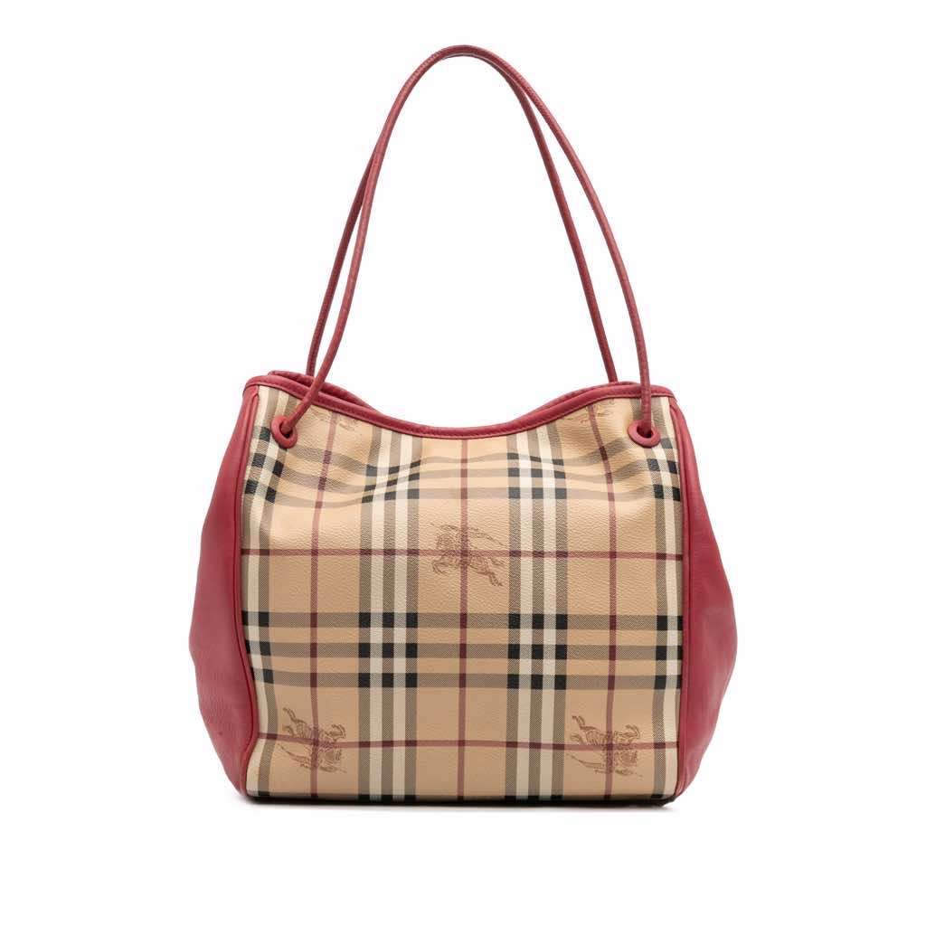 Burberry Small Haymarket Check Coated Canvas Canterbury Tote