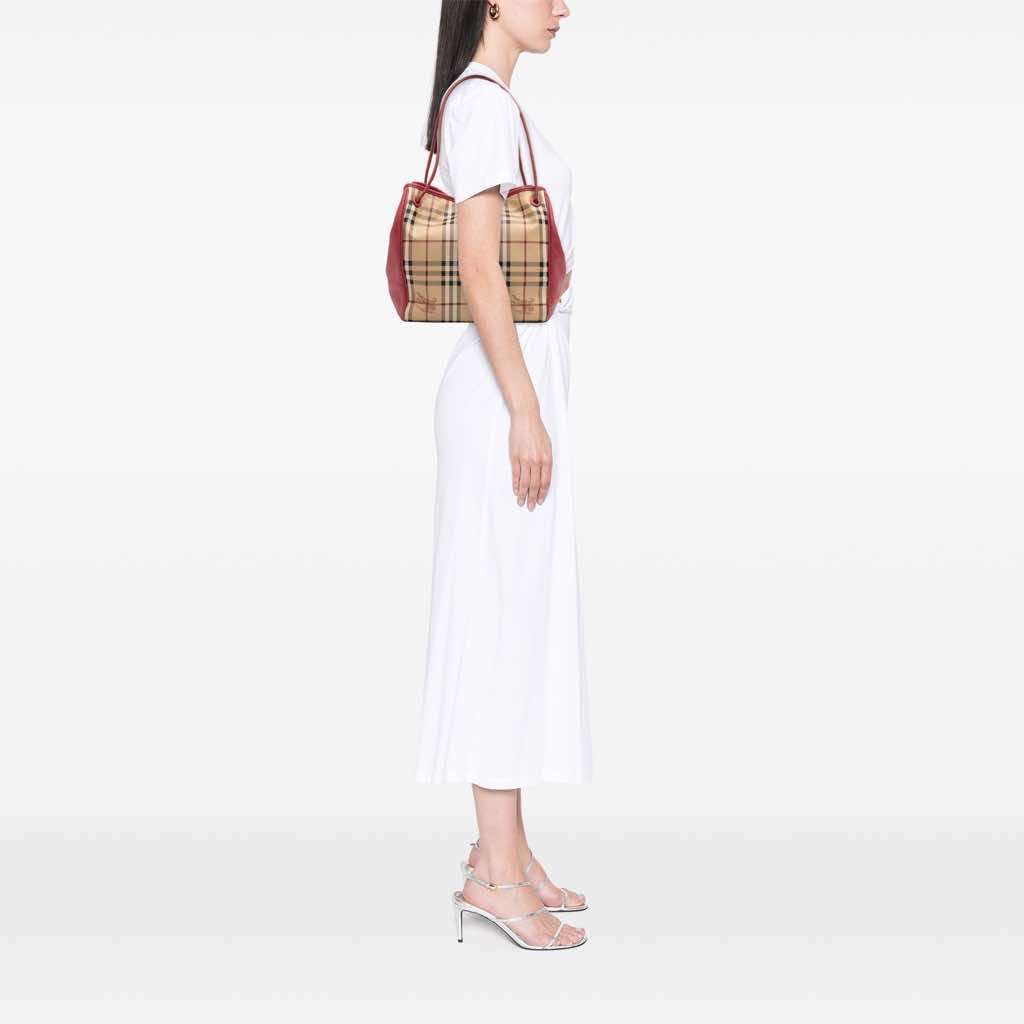 Burberry Small Haymarket Check Coated Canvas Canterbury Tote - Image 14