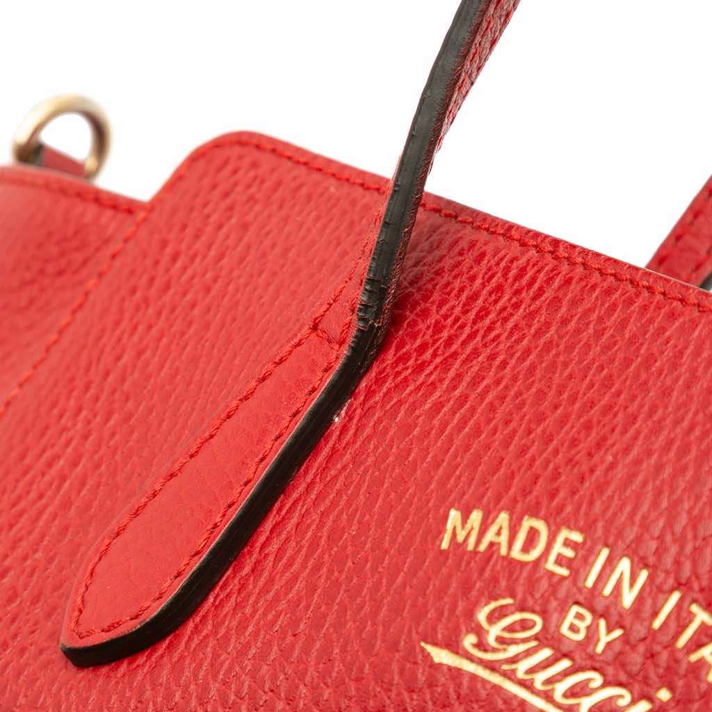 Gucci Mini Leather Swing Satchel - Image 11