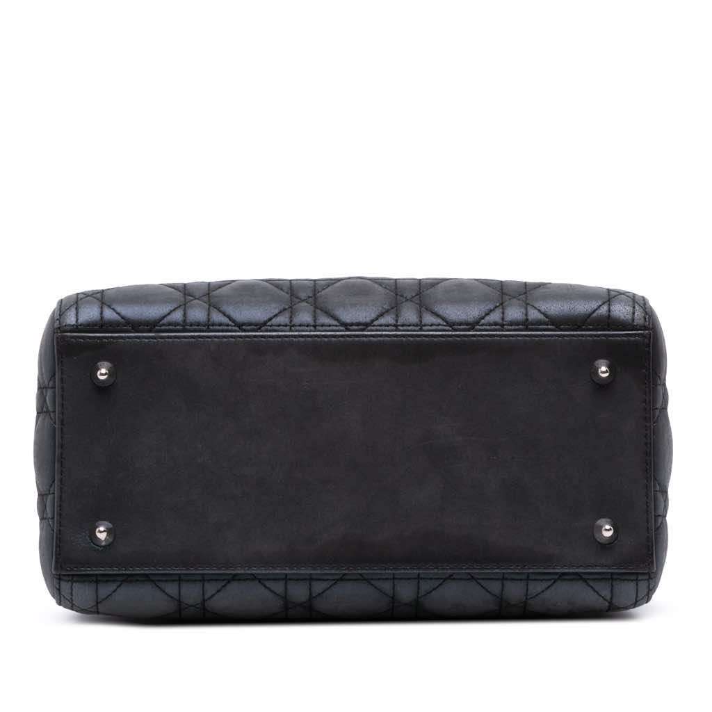 Dior Medium Iridescent Lambskin Cannage Lady Dior - 3