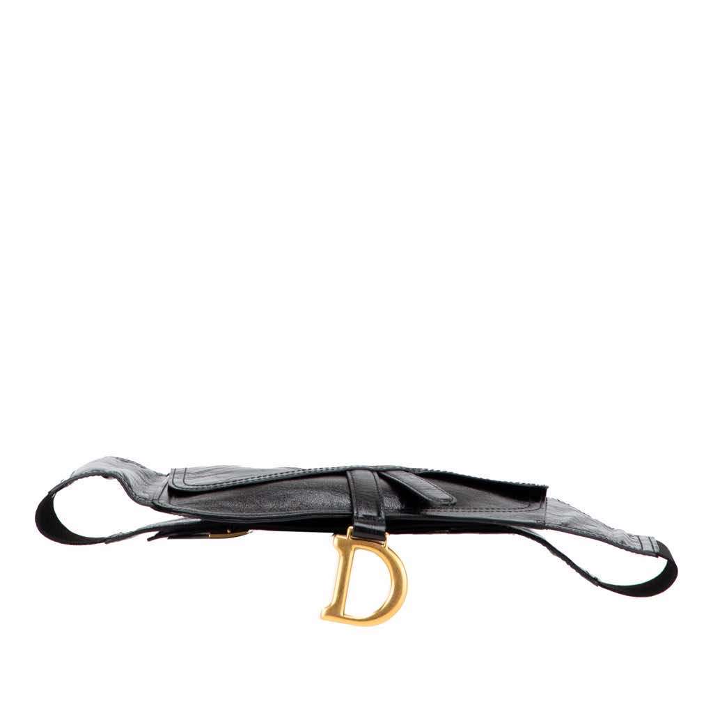 Dior Crinkled Lambskin Saddle Belt Bag - Image 6