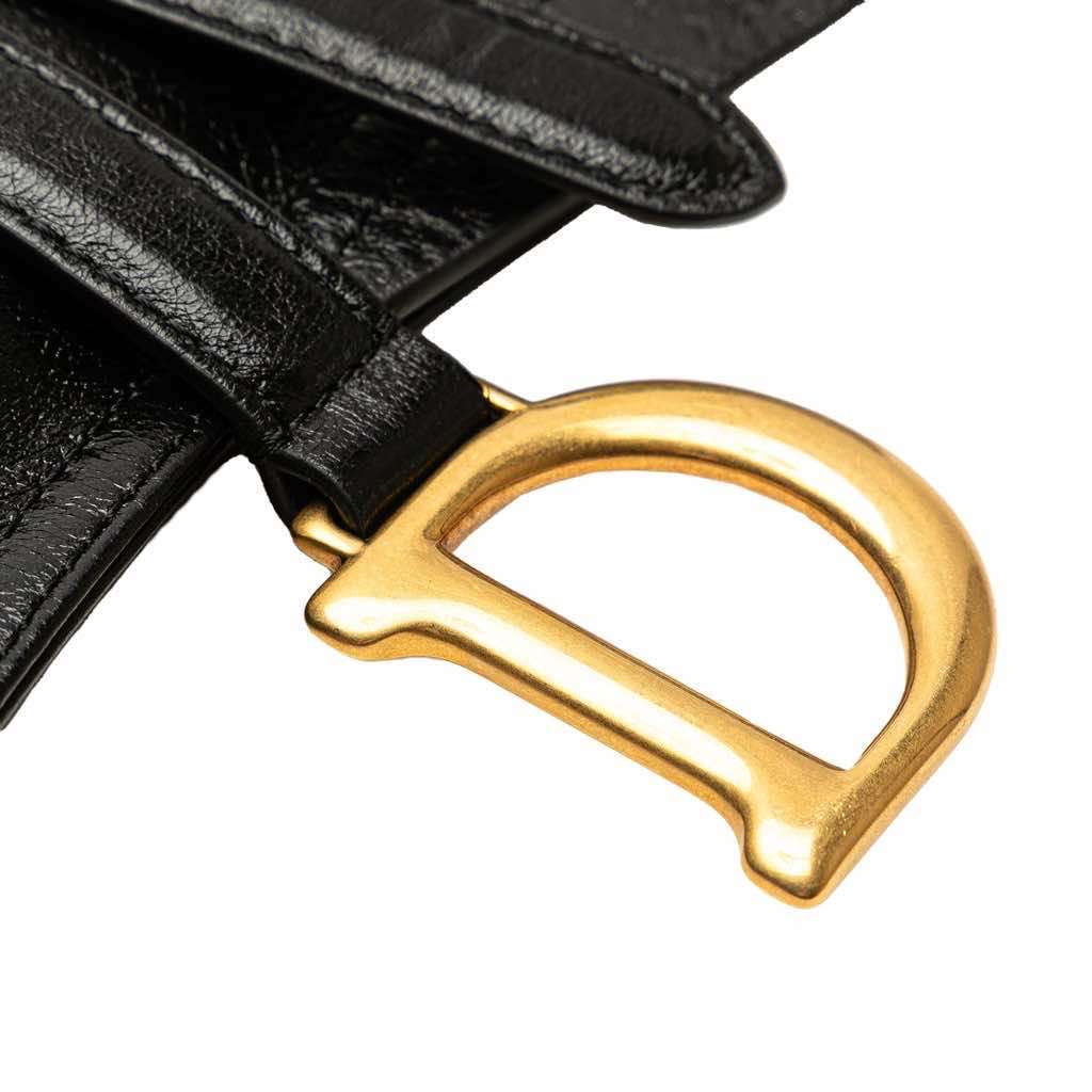Dior Crinkled Lambskin Saddle Belt Bag - Image 11