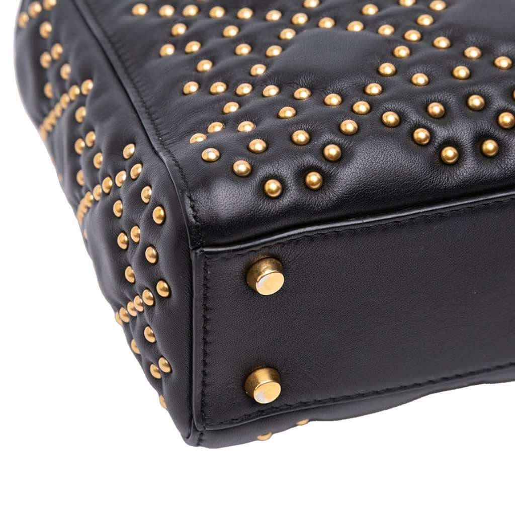 Dior Mini Lambskin Cannage Studded Supple Lady Dior - Detail 2