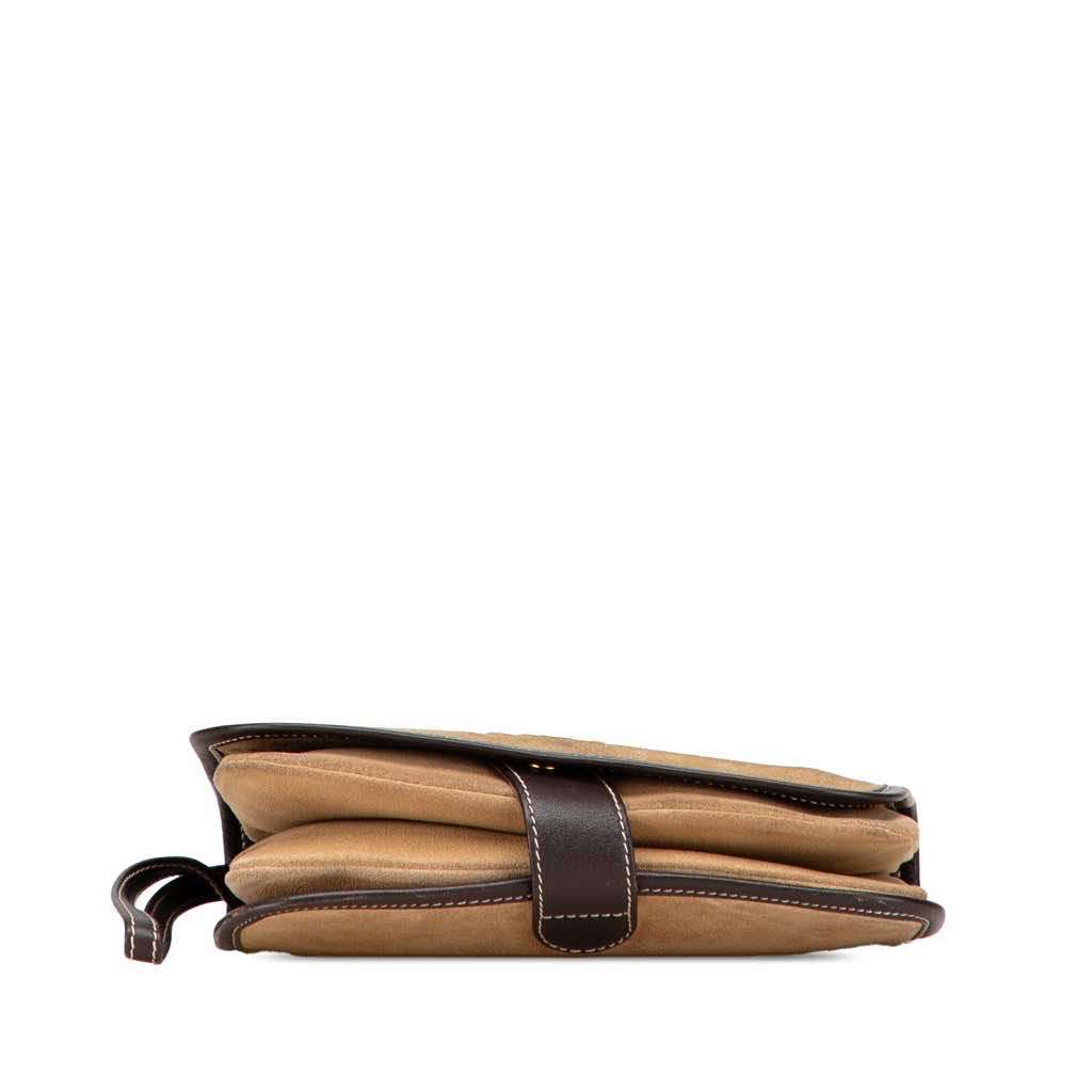 Loewe Suede Anagram Clutch - 3