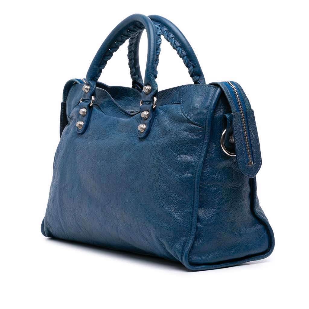 Balenciaga Lambskin Motocross Giant 12 City Satchel - 2