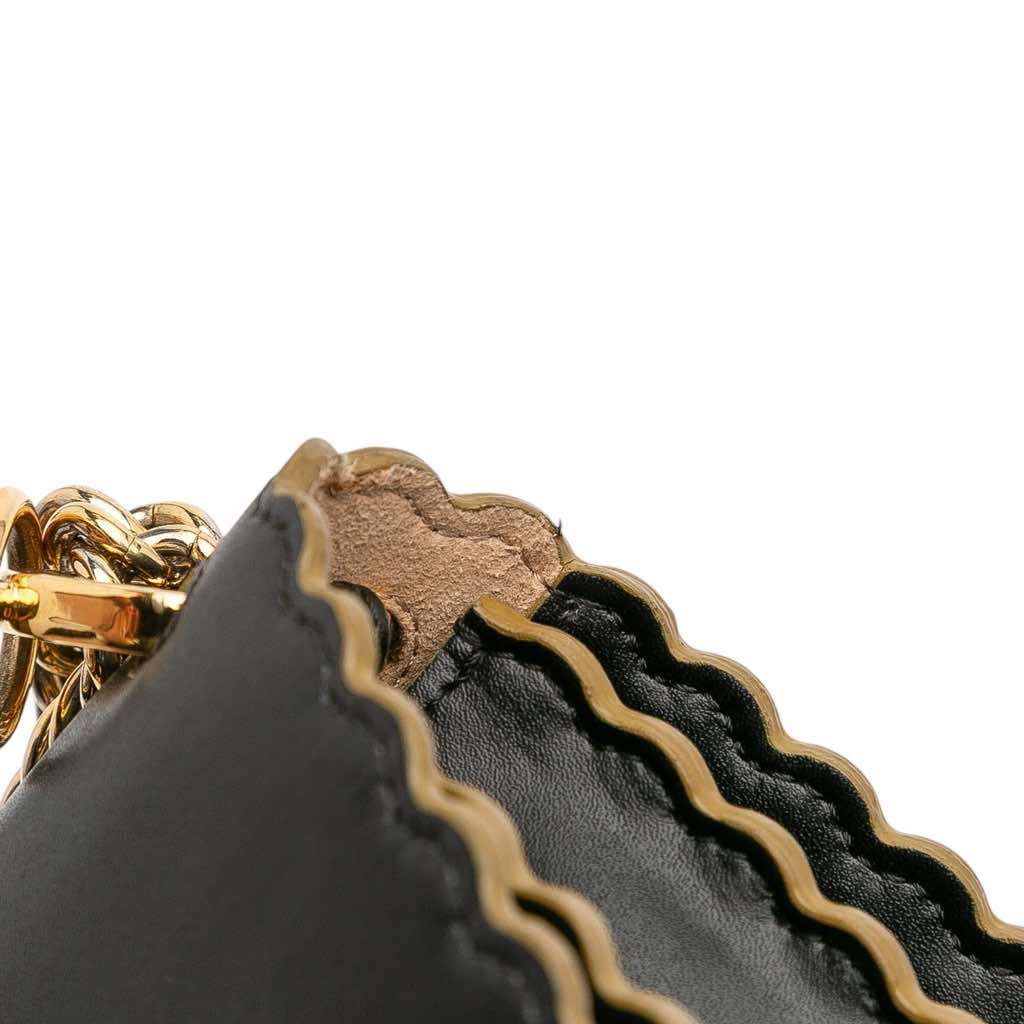 Fendi Small Scalloped Leather Kan I Crossbody - Image 11