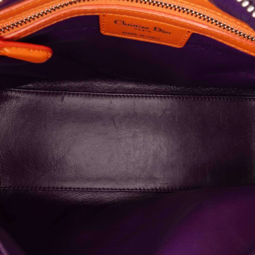 Dior Medium Tricolor Lambskin Cannage Lady Dior - 4