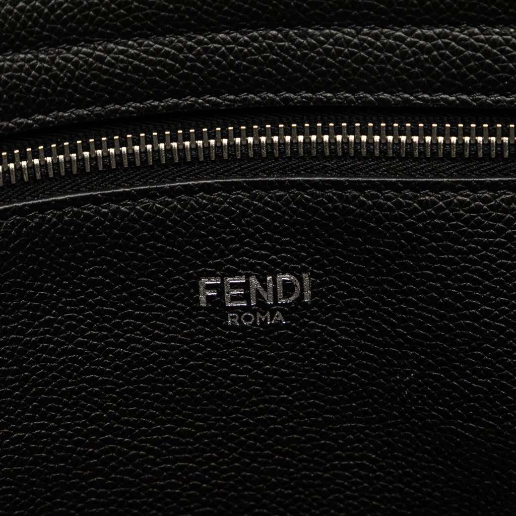 Fendi Embossed Leather Logo Tote - 5