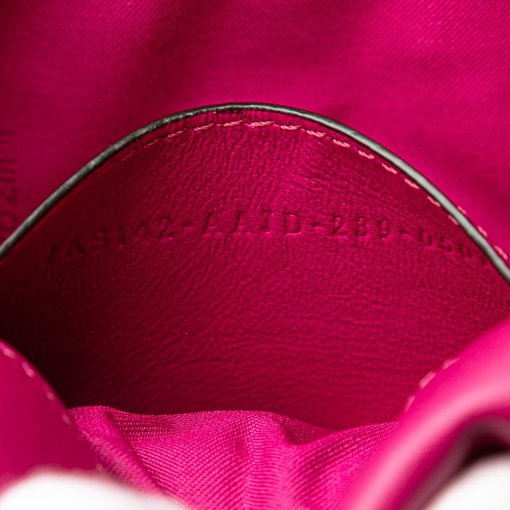 Fendi Zucca Embossed Leather Baguette Phone Pouch Satchel - Detail 1