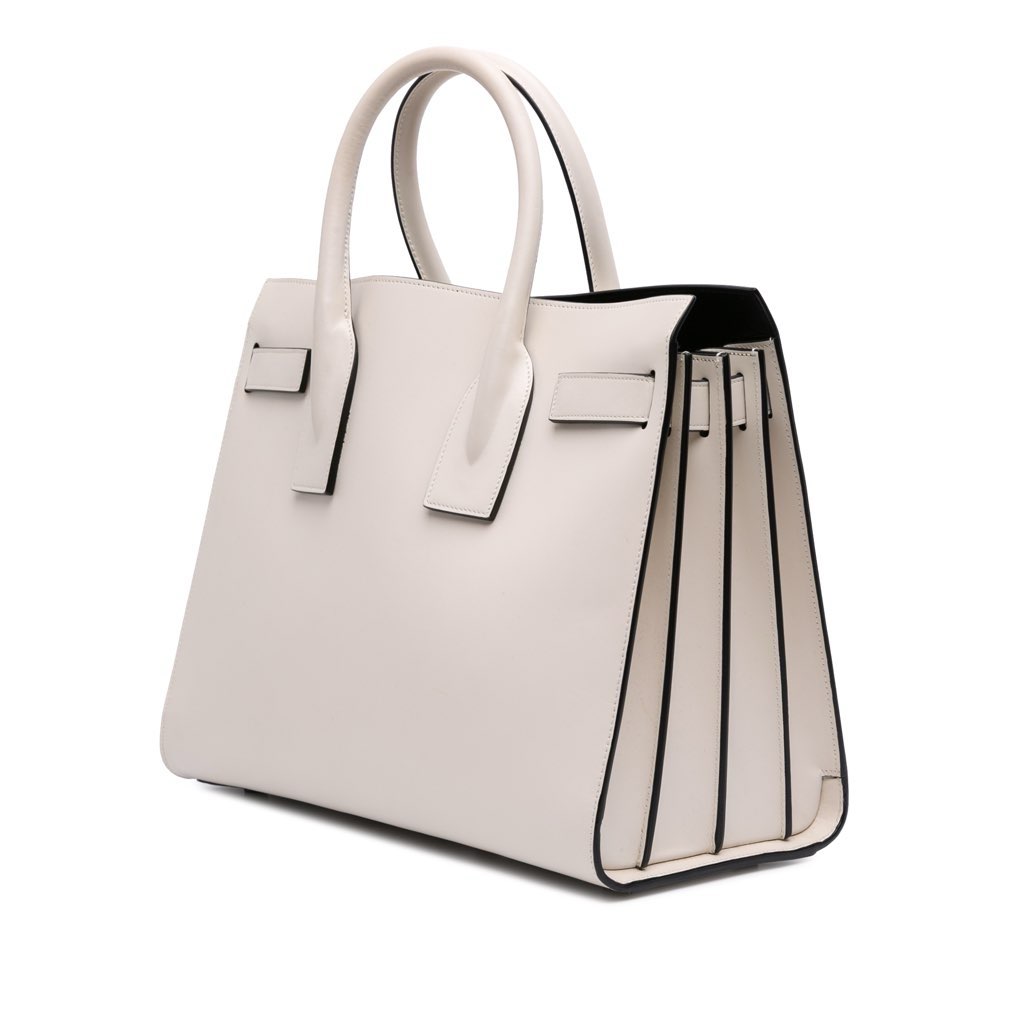 Saint Laurent Small Leather Sac De Jour Satchel - 2