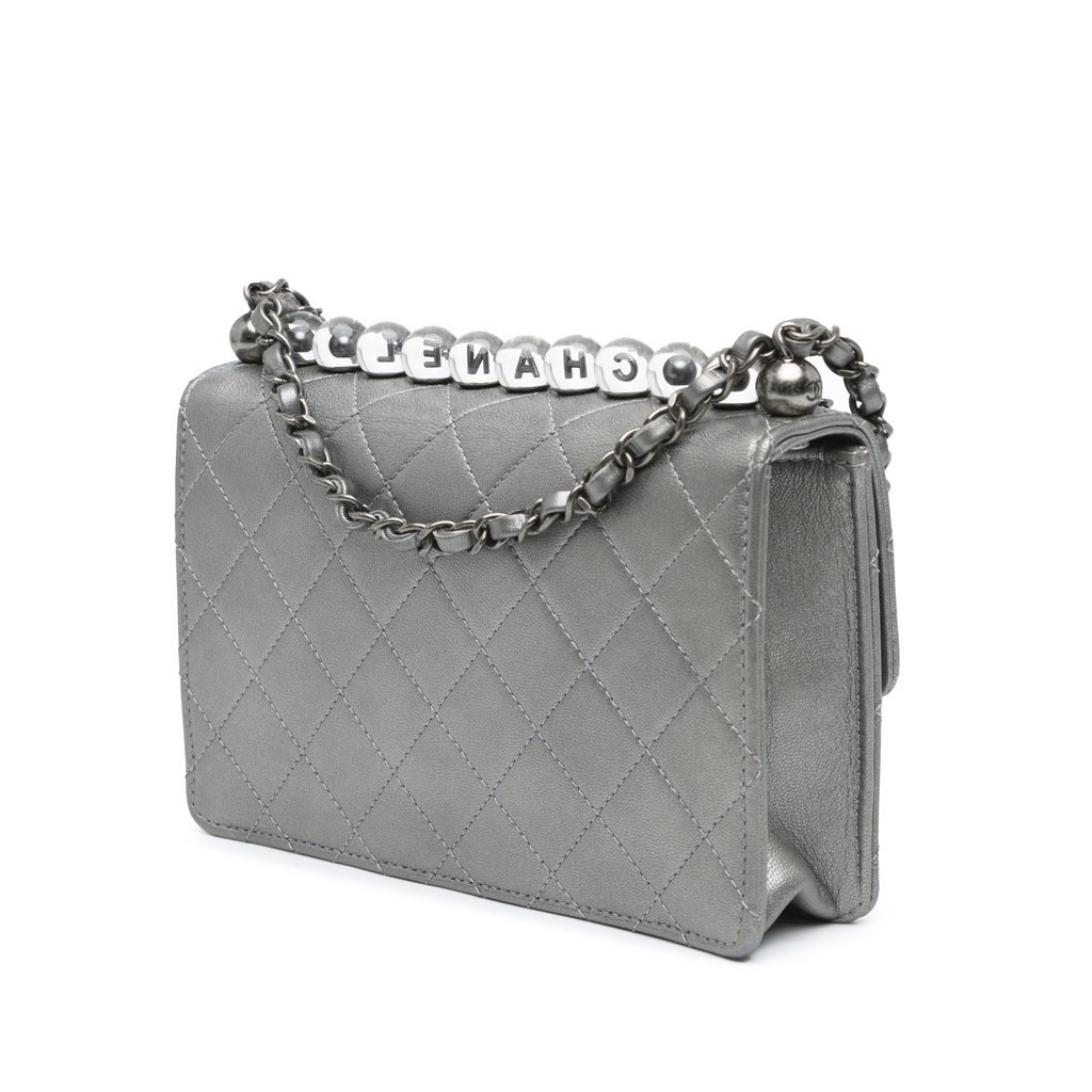 Chanel Small Metallic Goatskin Chic Pearls Flap - 2