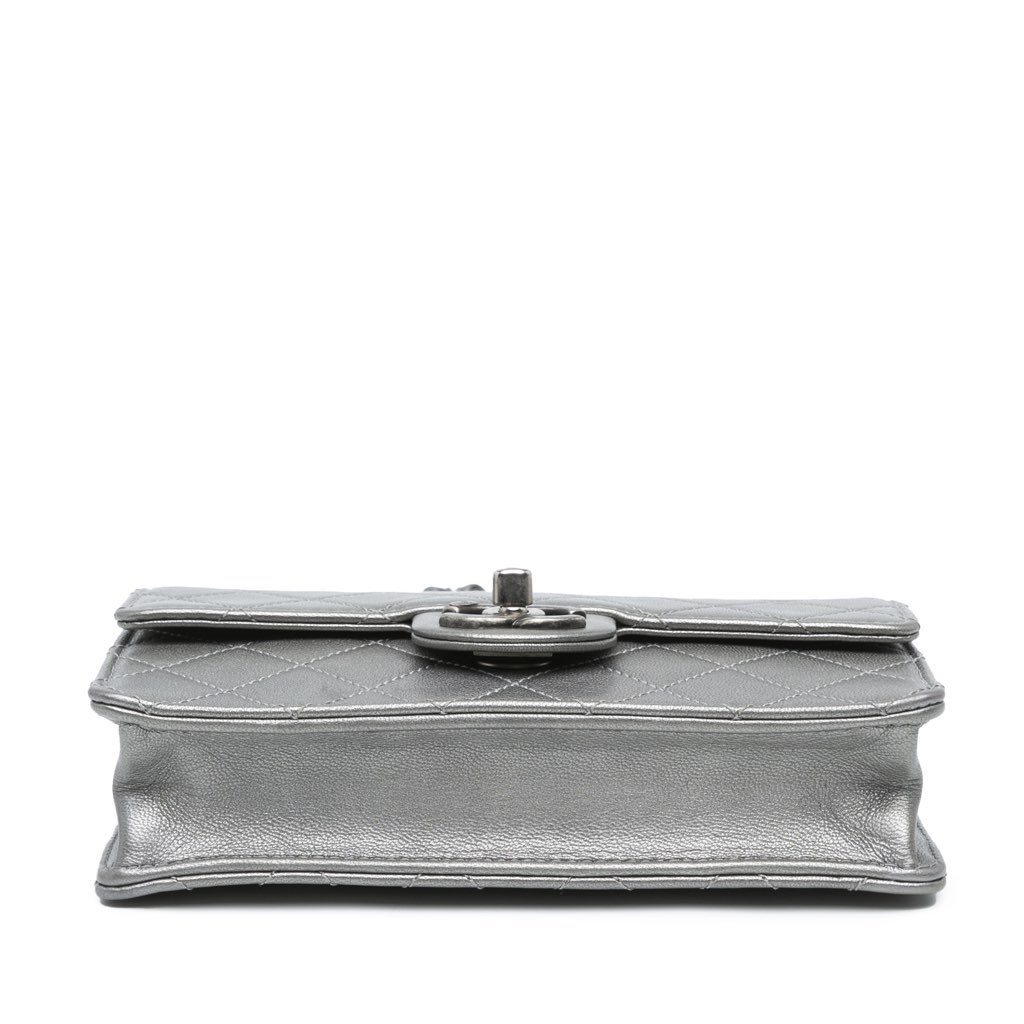 Chanel Small Metallic Goatskin Chic Pearls Flap - 3