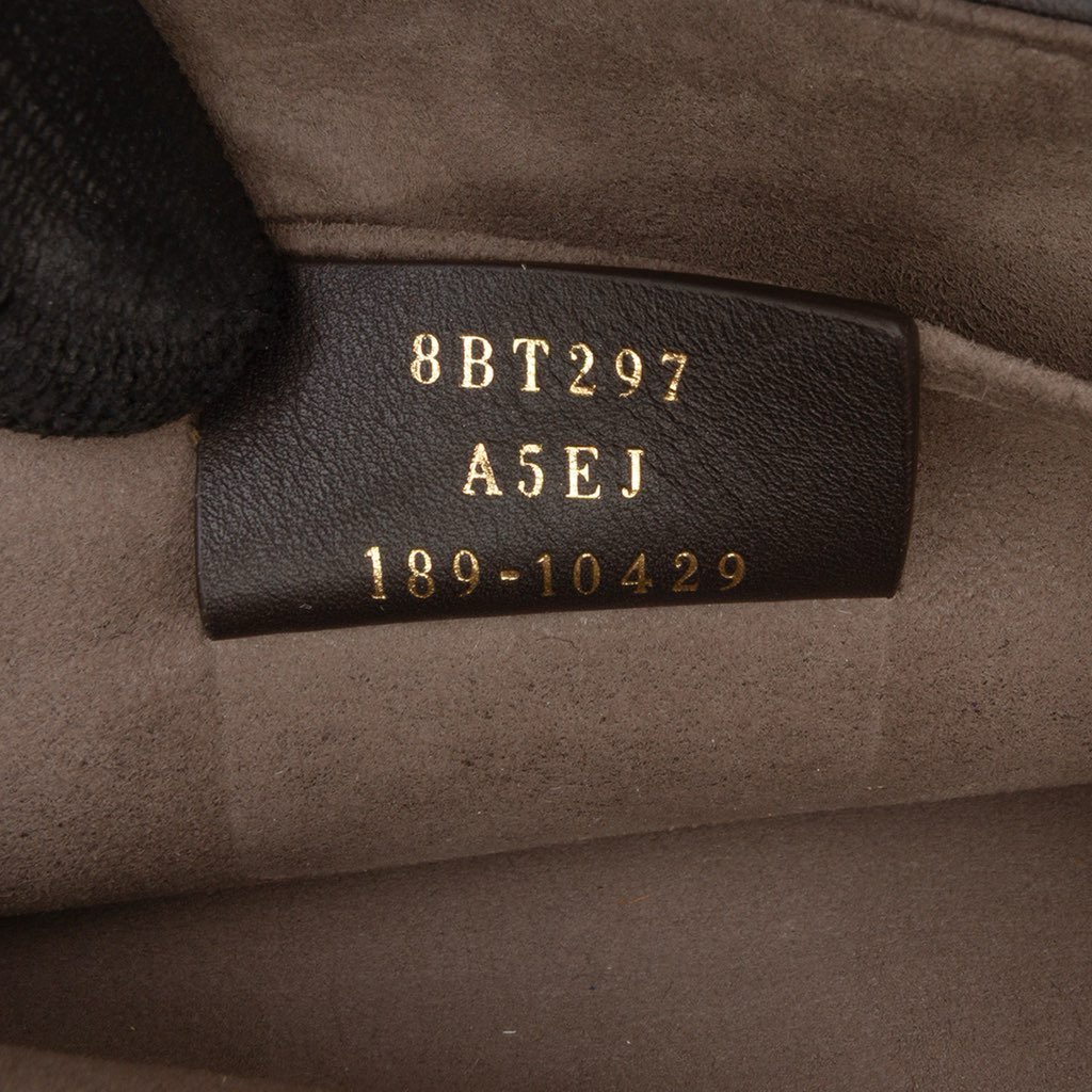 Fendi Zucca Shearling Double F Baguette Satchel - Detail 2