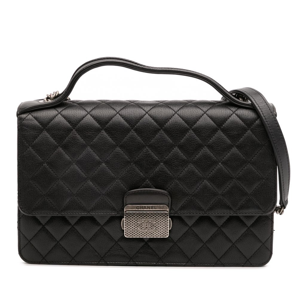Chanel Medium Quilted Goatskin CC University Flap