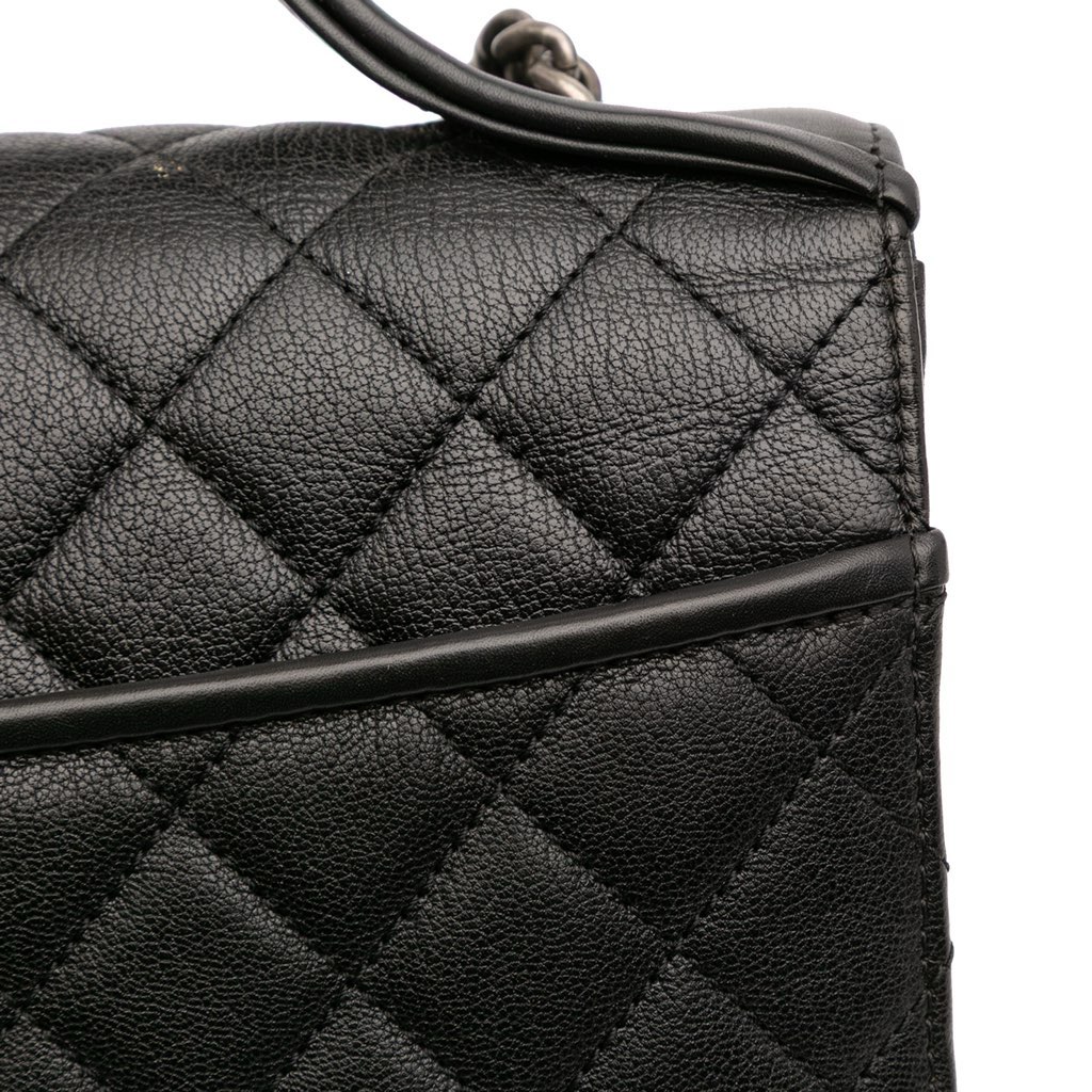 Chanel Medium Quilted Goatskin CC University Flap - Image 12