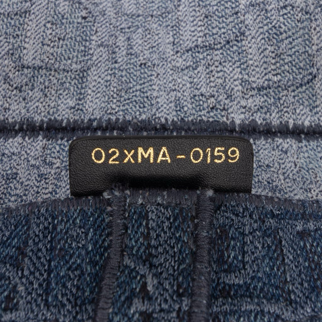 Dior Oblique Denim Embroidered Saddle Bag - Detail 1