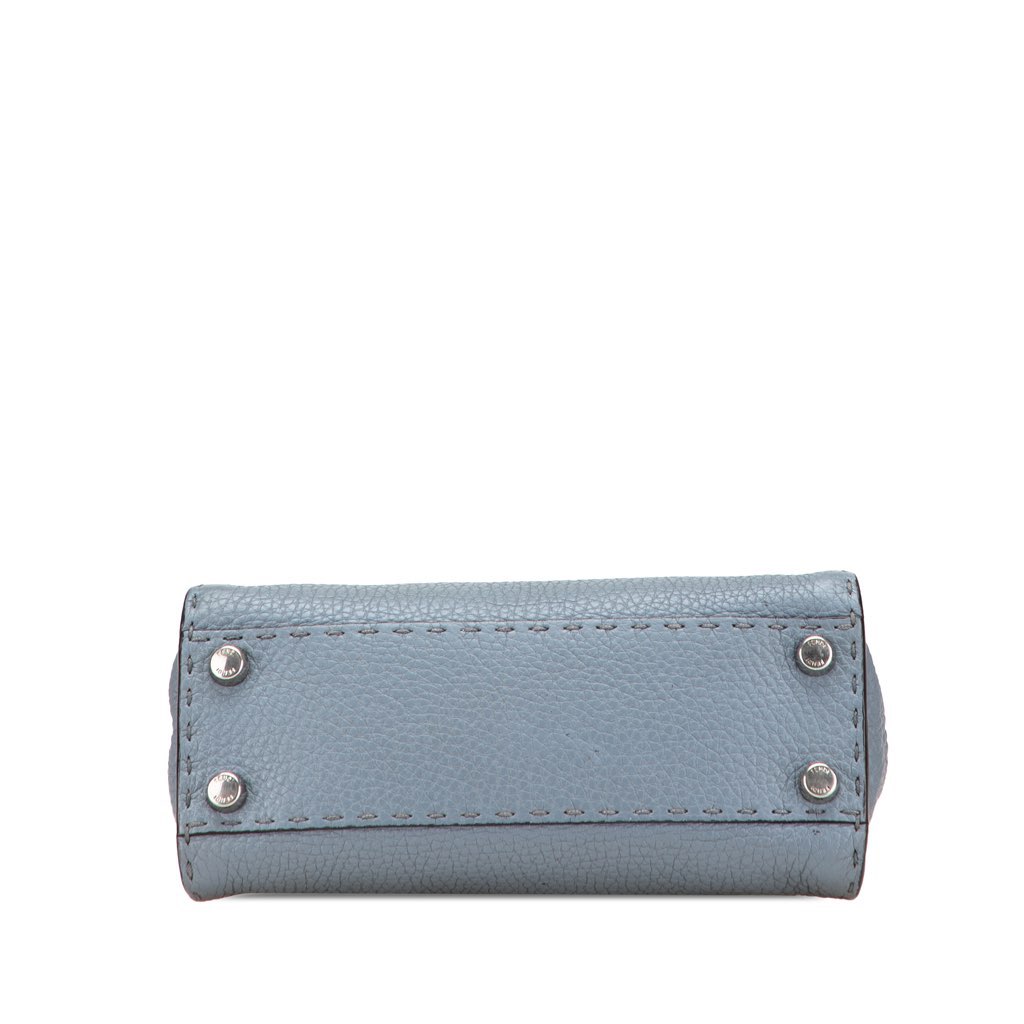 Fendi Mini Leather Selleria Peekaboo Iconic Satchel - 3