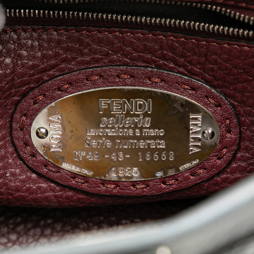 Fendi Mini Leather Selleria Peekaboo Iconic Satchel - 5