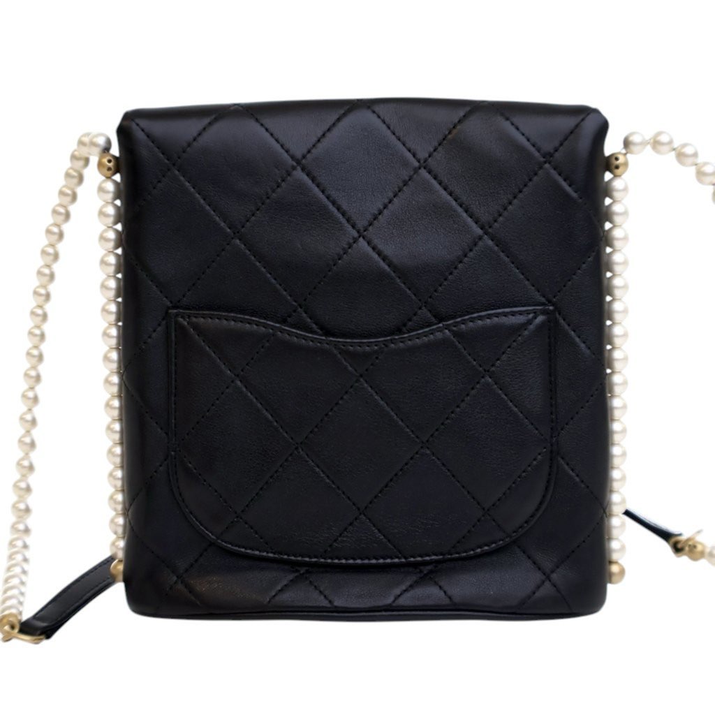Chanel Small Quilted Calfskin About Pearls Hobo - 4