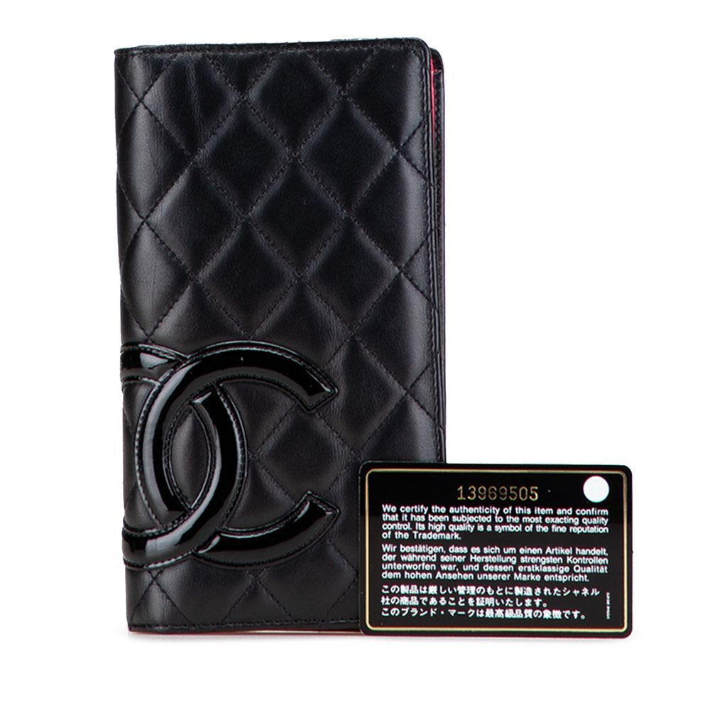 Chanel Quilted Lambskin Cambon Ligne Bifold Wallet - Image 14
