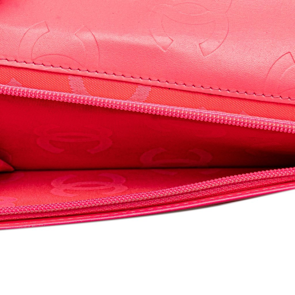 Chanel Quilted Lambskin Cambon Ligne Bifold Wallet - Side view