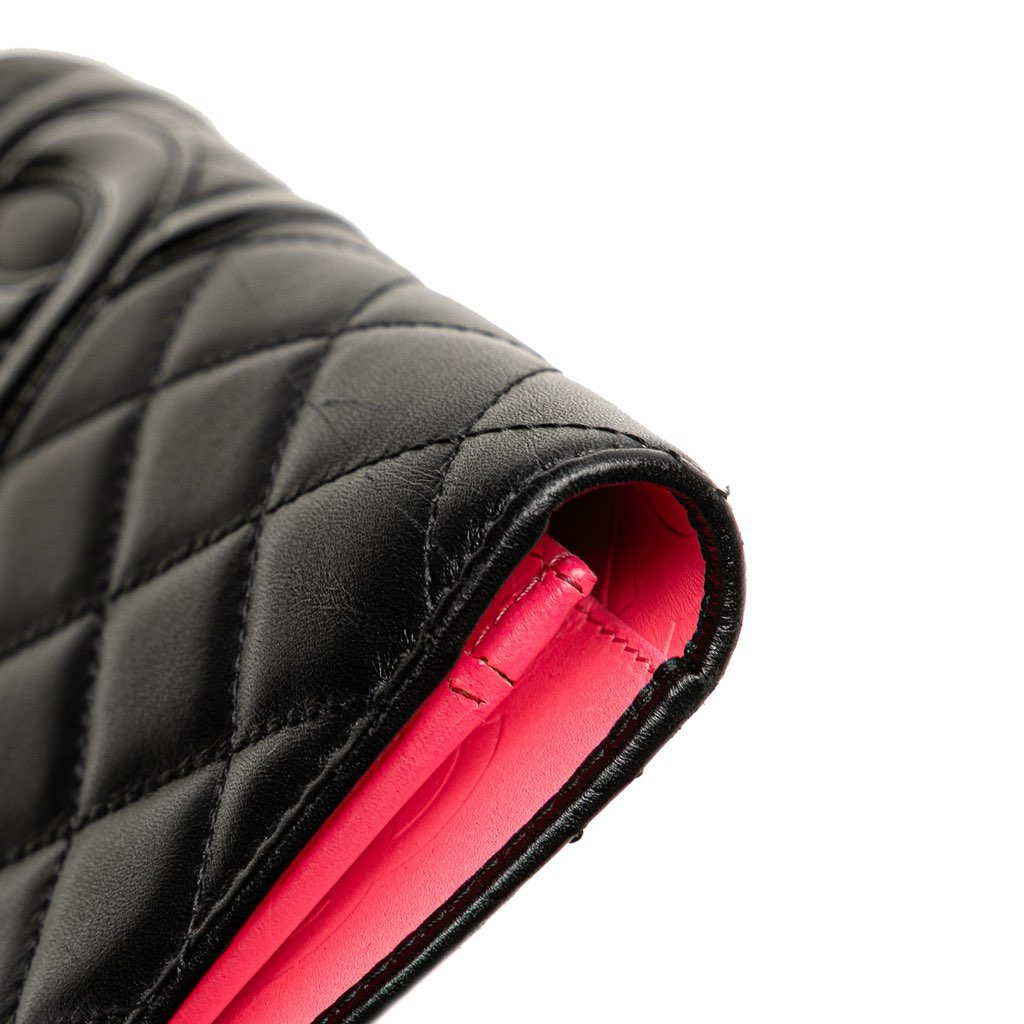 Chanel Quilted Lambskin Cambon Ligne Bifold Wallet - Image 10