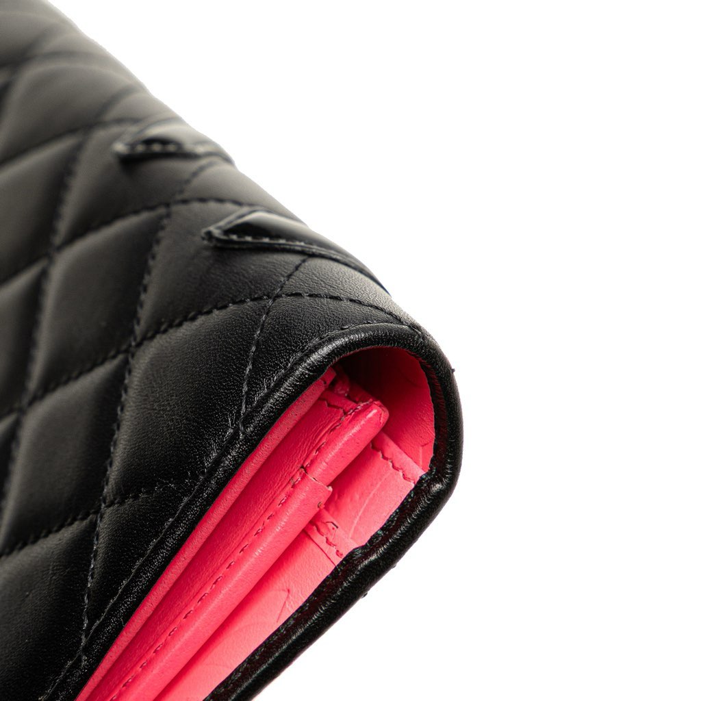 Chanel Quilted Lambskin Cambon Ligne Bifold Wallet - Image 11