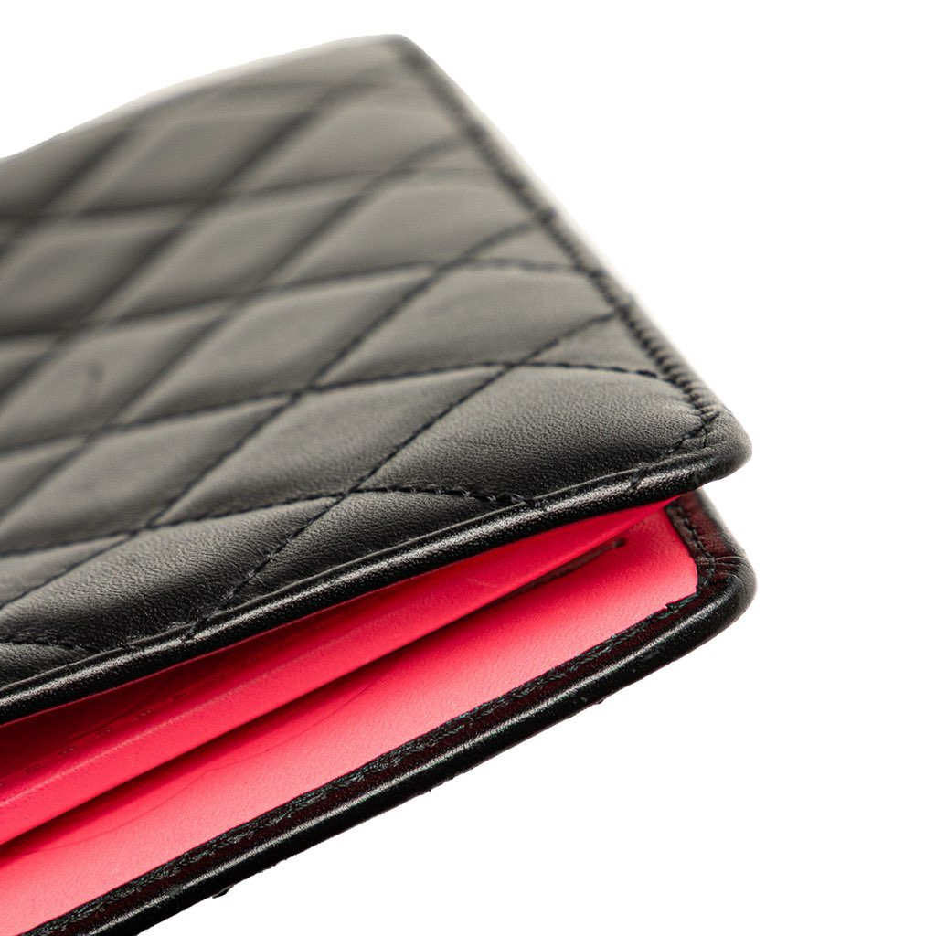 Chanel Quilted Lambskin Cambon Ligne Bifold Wallet - Image 12