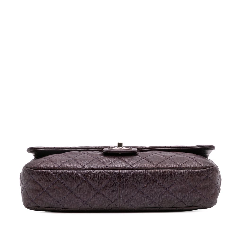 Chanel Jumbo Quilted Iridescent Caviar Easy Flap - Image 6