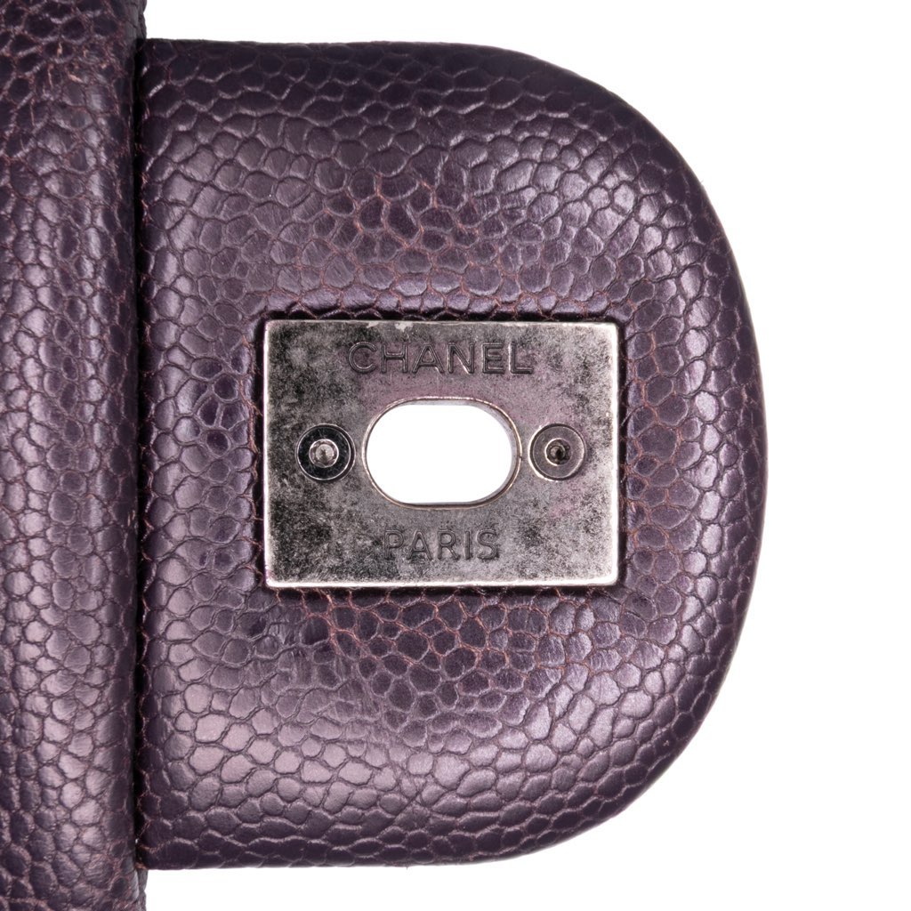 Chanel Jumbo Quilted Iridescent Caviar Easy Flap - Image 10