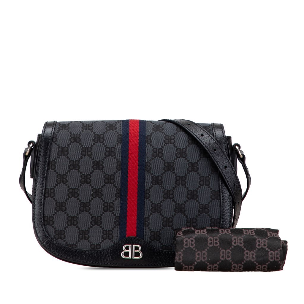 Balenciaga The Hacker Project BB Canvas Web Ophidia Crossbody - Image 12