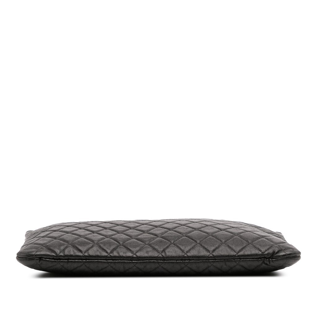 Chanel Large Quilted Caviar Boy O Case Clutch - Image 6