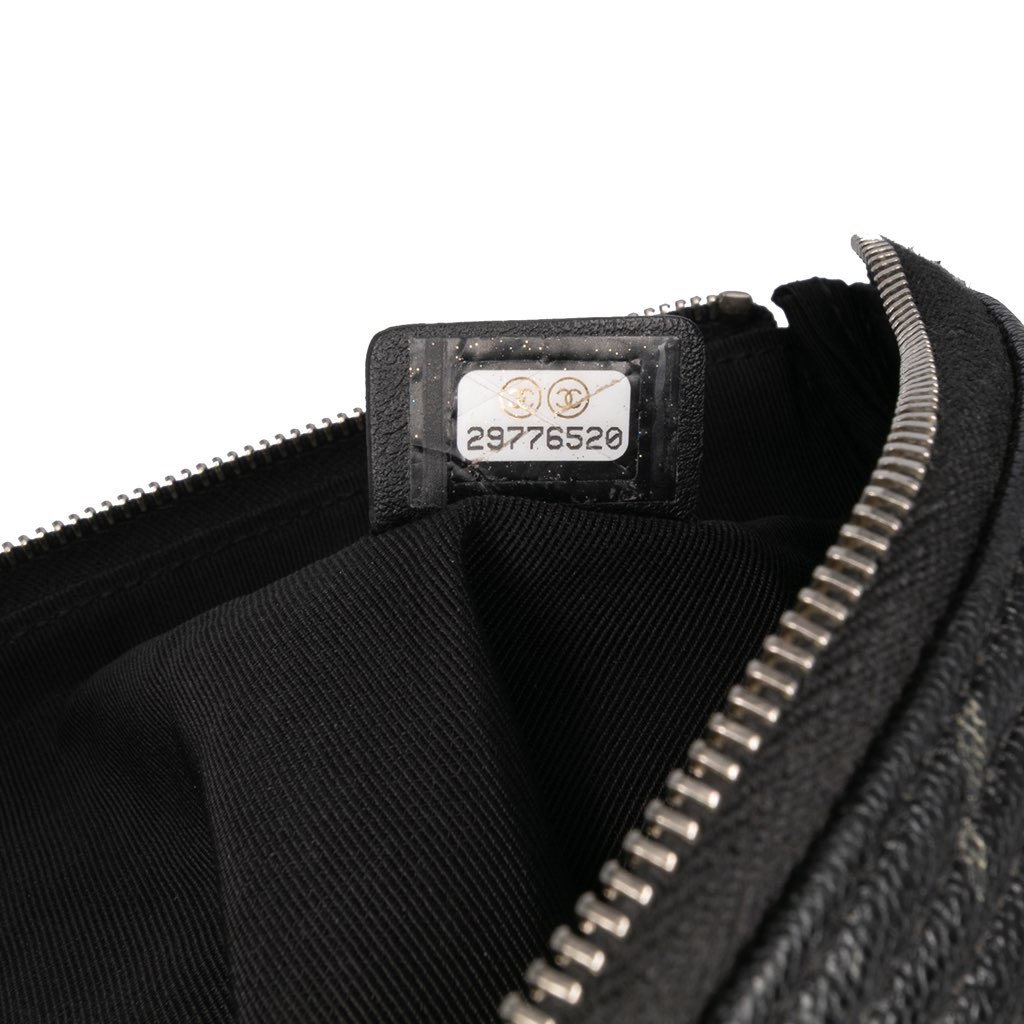 Chanel Large Quilted Caviar Boy O Case Clutch - Detail 1